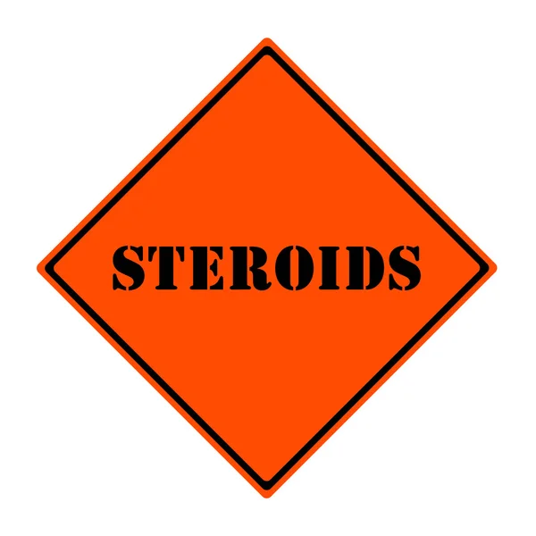 Segno steroidi — Foto Stock