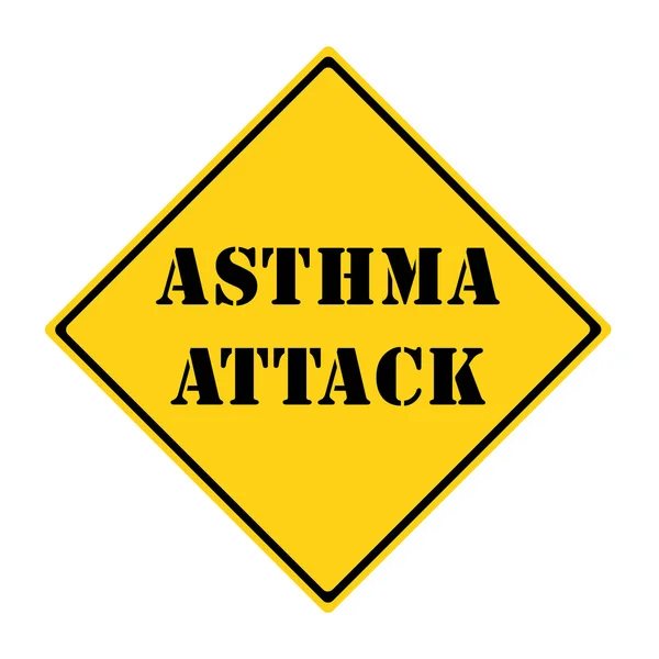 Άσθμα επίθεση σημάδι — Φωτογραφία Αρχείου