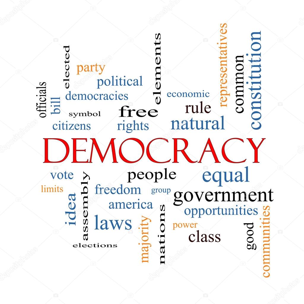 Democracy Word Cloud Concept