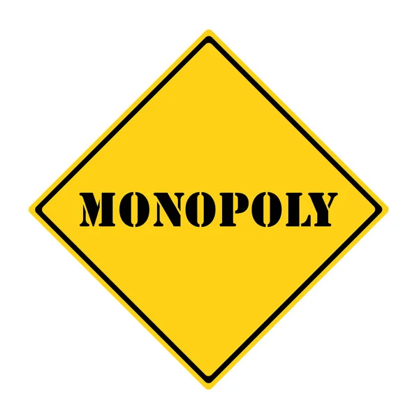 Znamení monopolu — Stock fotografie