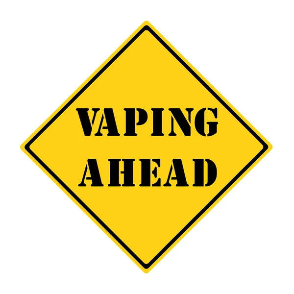 Vaping 前方标志 — 图库照片