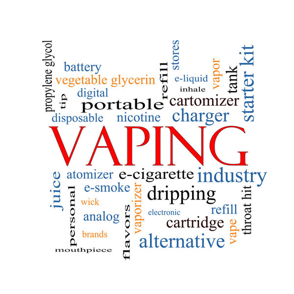 Vaping Word Cloud Concept