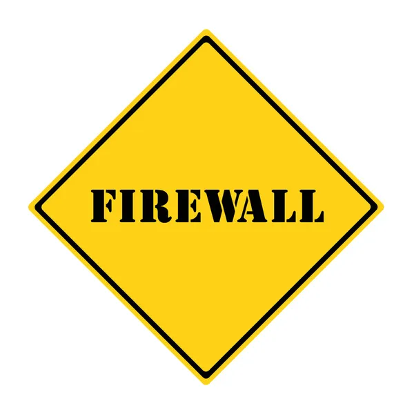 Firewall teken — Stockfoto
