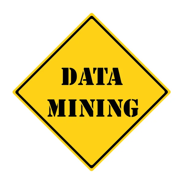 Data-Mining-Zeichen — Stockfoto