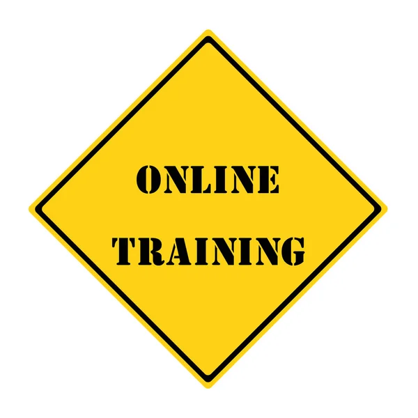 Sinal de treinamento online — Fotografia de Stock