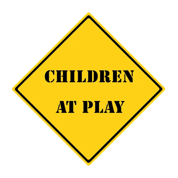 Barn vid spela tecken — Stockfoto
