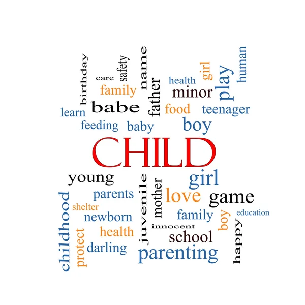 Child Word Cloud Concept — Stock Photo, Image