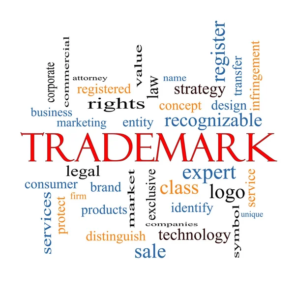 Trademark Word Cloud Concept — Stock Photo, Image