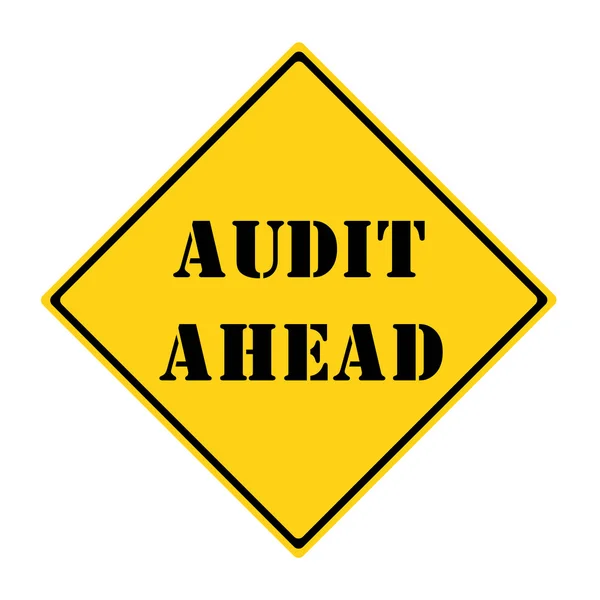 Audit Ahead Sign — Stock Photo, Image