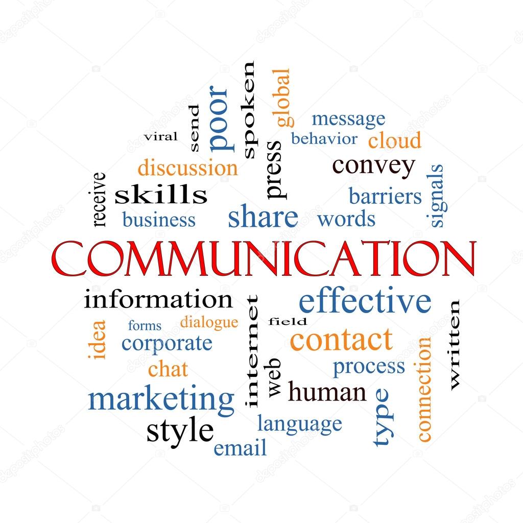 Communication Word Cloud Concept