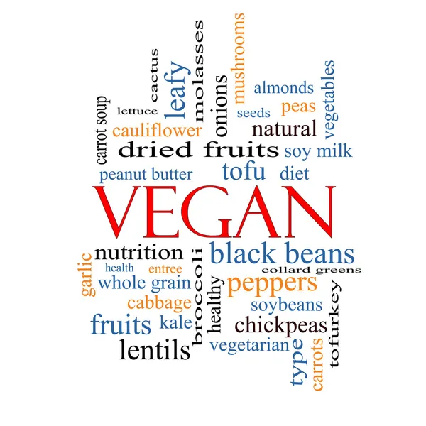 Vegan Word Cloud Concept — Stock Image Vegan Word Cloud Concept Stock Photo