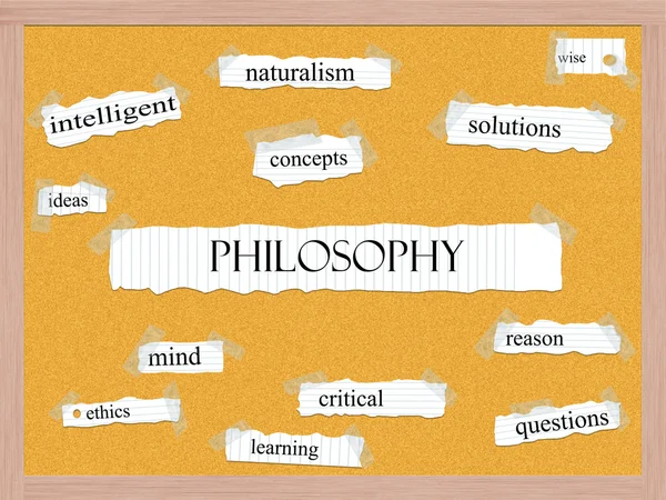 Filosofía Corkboard Word Concept — Foto de Stock