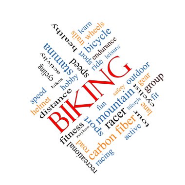 açılı bisikleti kelime bulutu kavramı