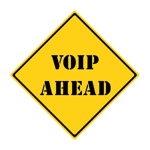 Voip Ahead Sign — Stock Photo, Image