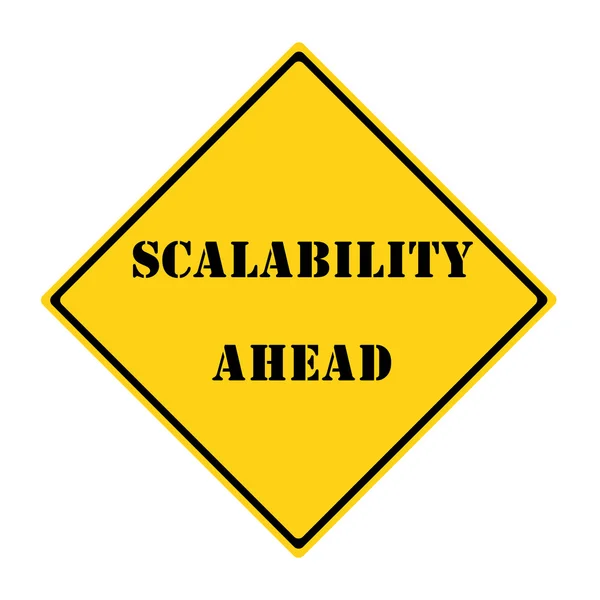 Scalability Ahead Sign — Stock Photo, Image
