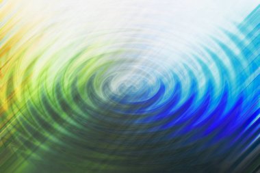 Sıra dışı soyut sarı yeşil ve mavi dalga arkaplanı