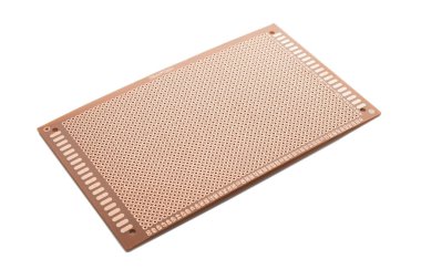 Elektronik prototip için mükemmel taban beyaz arkaplanda izole edildi