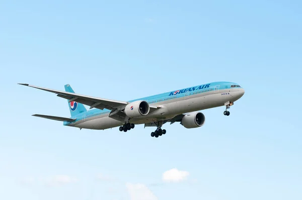 London July 2022 Korean Air Boeing 777 Land Heathrow Airport — Fotografia de Stock