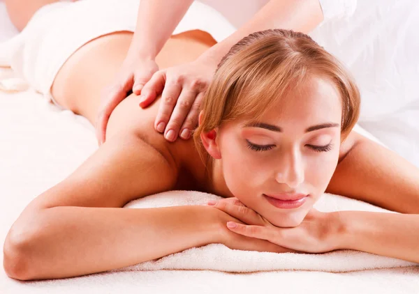 Massage bod in spa — Stock Photo, Image