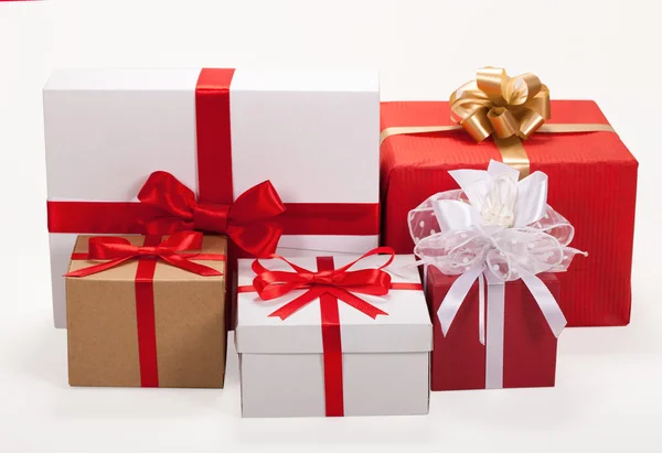 Gift box over white background. — Stock Photo, Image