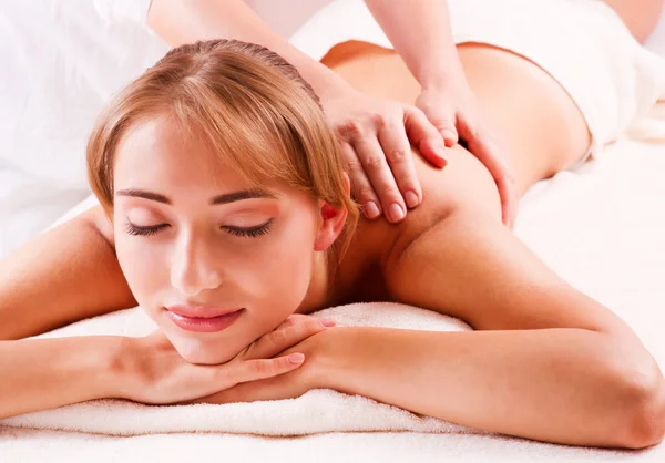 Massage bod in spa — Stock Photo, Image