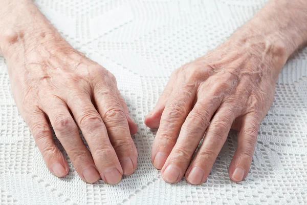 Τα χέρια του γέρου — Φωτογραφία Αρχείου