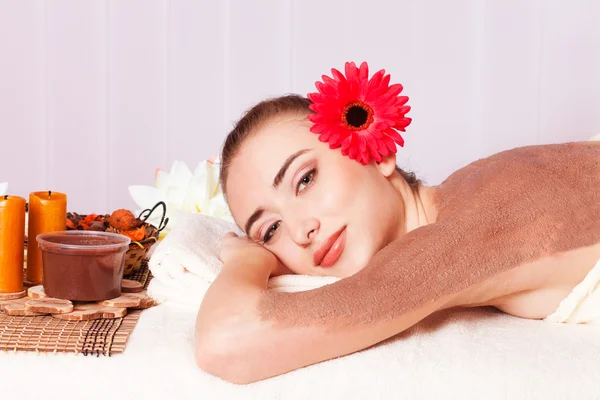 Beautiful woman relax in spa. — Stock Photo, Image