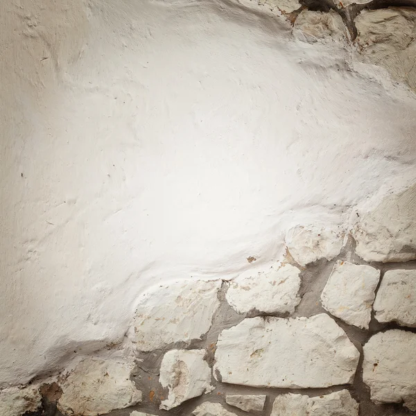 Fragmentierte Steinmauer — Stockfoto