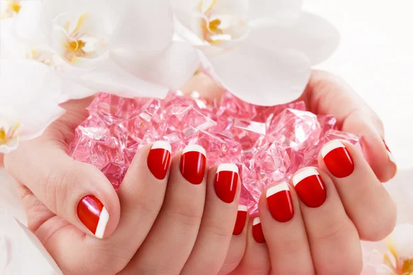 Mooie manicure nagel salon — Stockfoto