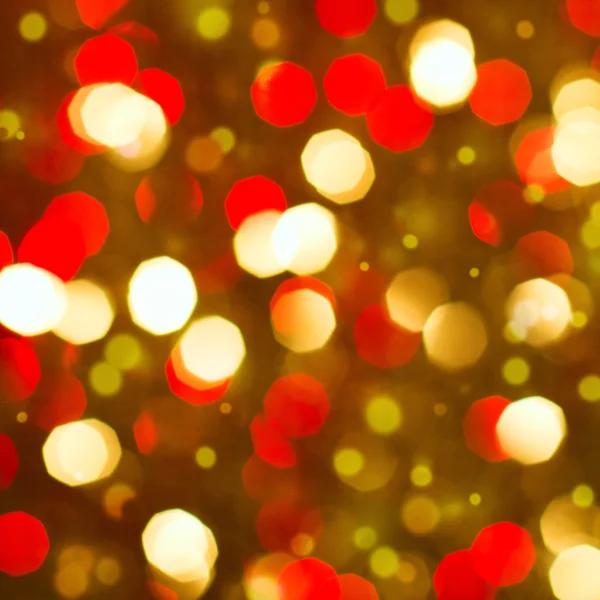 Rot golden glühender Hintergrund. Weihnachtskarte. — Stockfoto