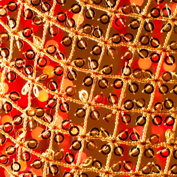 Красный золотистый светящийся фон. Рождественская открытка . — стоковое фото