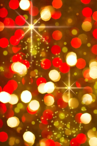 Red golden glowing background. Christmas card. — Stock Photo, Image