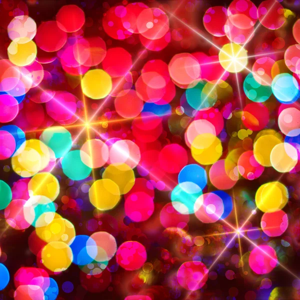 Fond lumineux multicolore. Carte de Noël . — Photo
