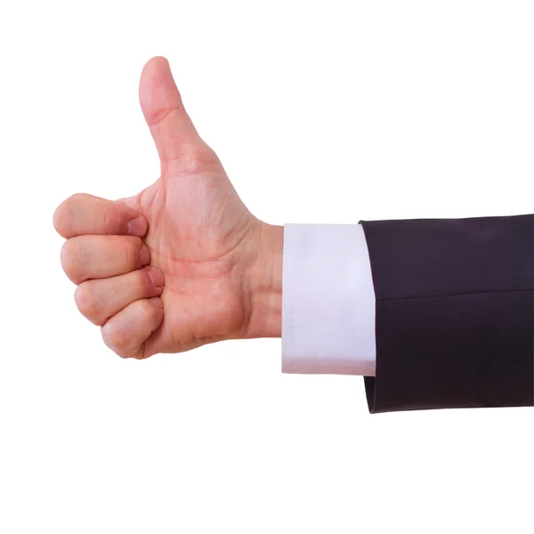 Business man with empty hand — Stock Photo, Image