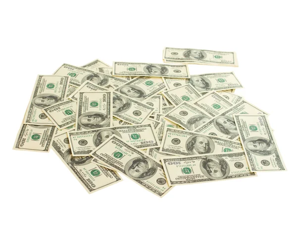 Geschäftsmann gibt Bargeld Dollar in die Hände — Stockfoto