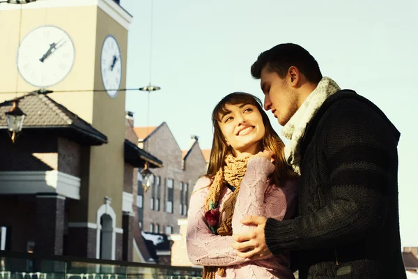 Beautiful Young Couple in Love on nature. — Stock Photo, Image