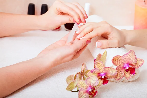 Manicure en Pedicure Rechtenvrije Stockafbeeldingen