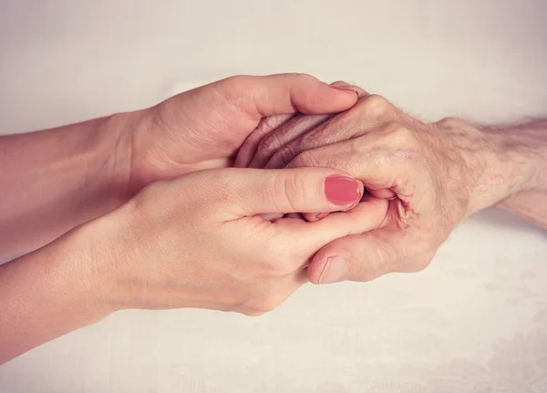 Hands elderly man. — Stock Photo, Image