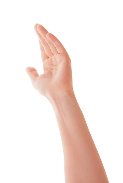 Höjas upp män hand tecken ja röster — Stockfoto