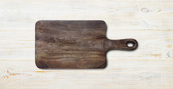 Empty Vintage Cutting Board Planks Food Background Concept — Stock Photo, Image