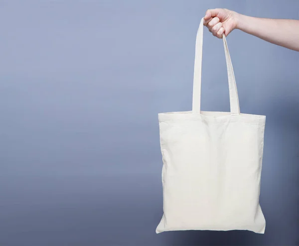 Fabric bag isolated on white background