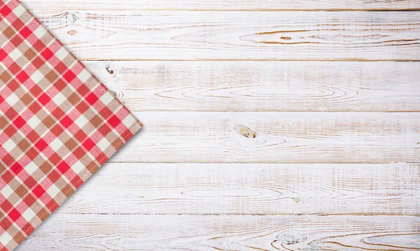 Towel Tablecloth Napkin Rough Fabric Texture Creased Folds Wooden Desk — Stock Photo, Image