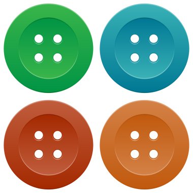 renkli dikiş düğme kümesi