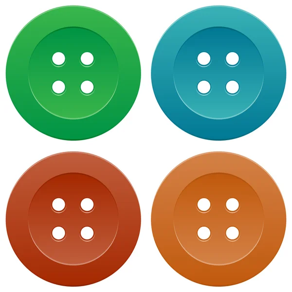 renkli dikiş düğme kümesi