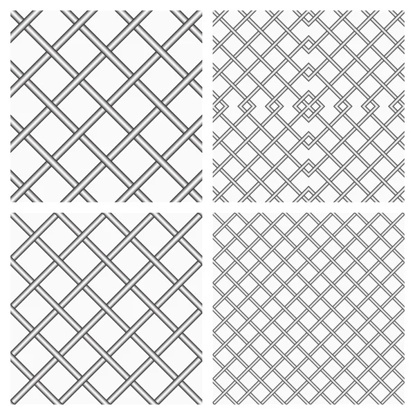 iki metal veya çelik Izgaralar sorunsuz vektör arka plan olarak ayarla