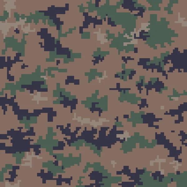 Modèle de camouflage numérique sans couture — Image vectorielle