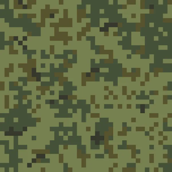 Sömlös digital kamouflage mönster — Stock vektor