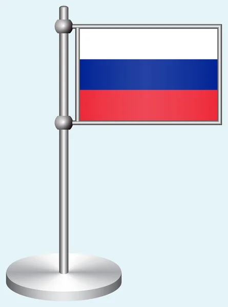 Rusya bayrağı ile metal stand