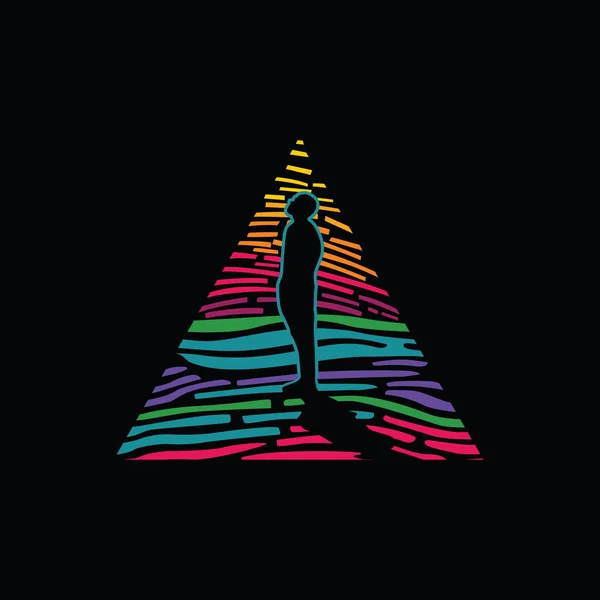 soyut üçgen resimleme