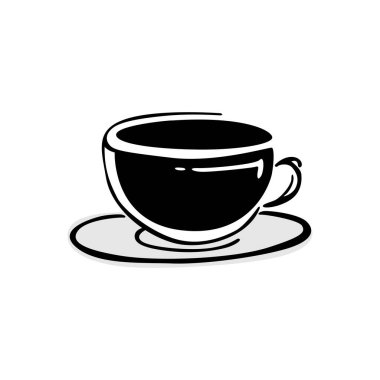 Simple cup of coffee icon vector illustration